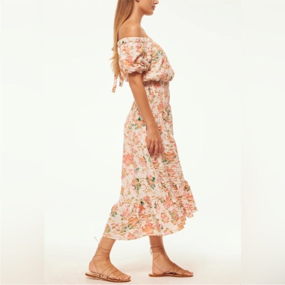 MISA Los Angeles Paola Dress - Persimmon Crinkle - Picture 2 of 9